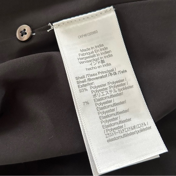 MADEWELL Ruffle-Neck Button-Front Mini Dress in Dotted Vines, XS - Picture 13 of 13